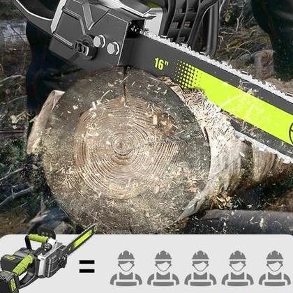 Promo Zper Cordless Chainsaw Gergaji Mesin Lithium Gergaji Rantai Elektrik Portable Genggam Lithium 