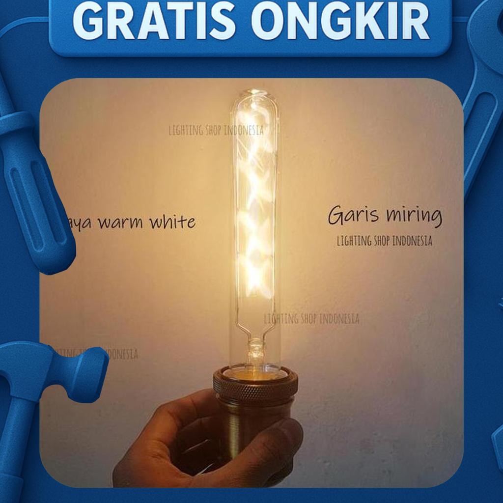 T8-120 / T8 -150 19Cm Lampu Filament Bohlam Edison Led Panjang Pipa