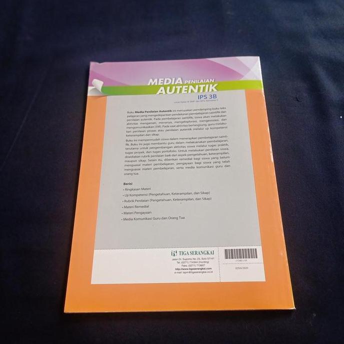 Ready BUKU MEDIA PENILAIAN AUTENTIK IPS 3B SMP MTS KLS IX MEDIA PENA 2017