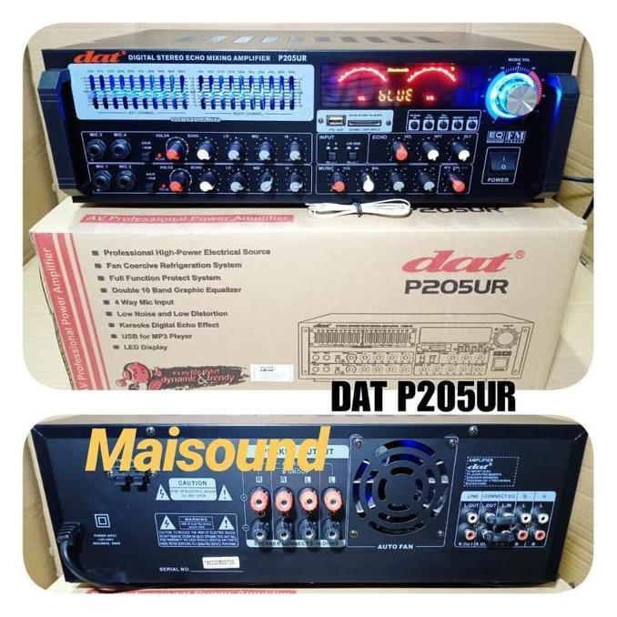 POWER AMPLI DAT P205UR AMPLIFIER DAT P 205UR P 205 UR MURAH