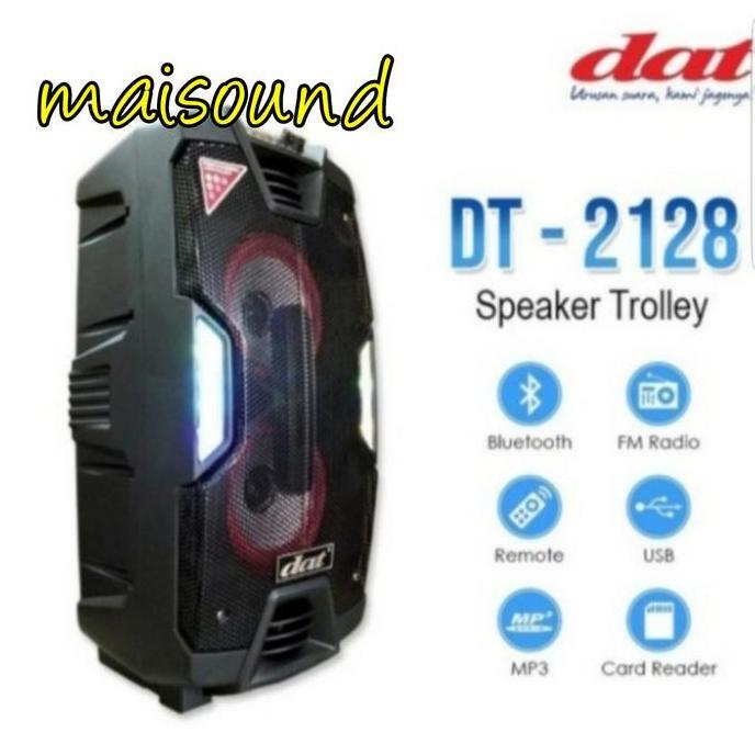 SPEAKER PORTABLE DAT DT 2128 MEETING 1 DAT DT2128 8 INCH DOUBLE