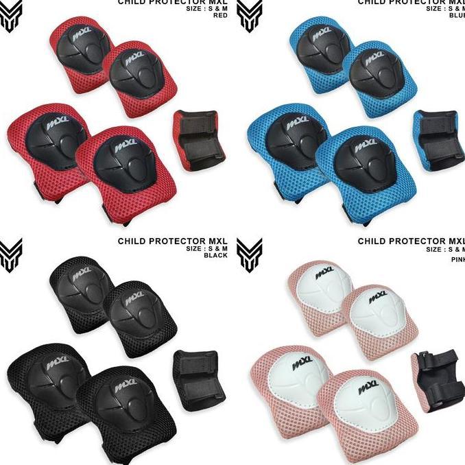 Pelindung lutut sikut anak MXL decker anak untuk sepeda