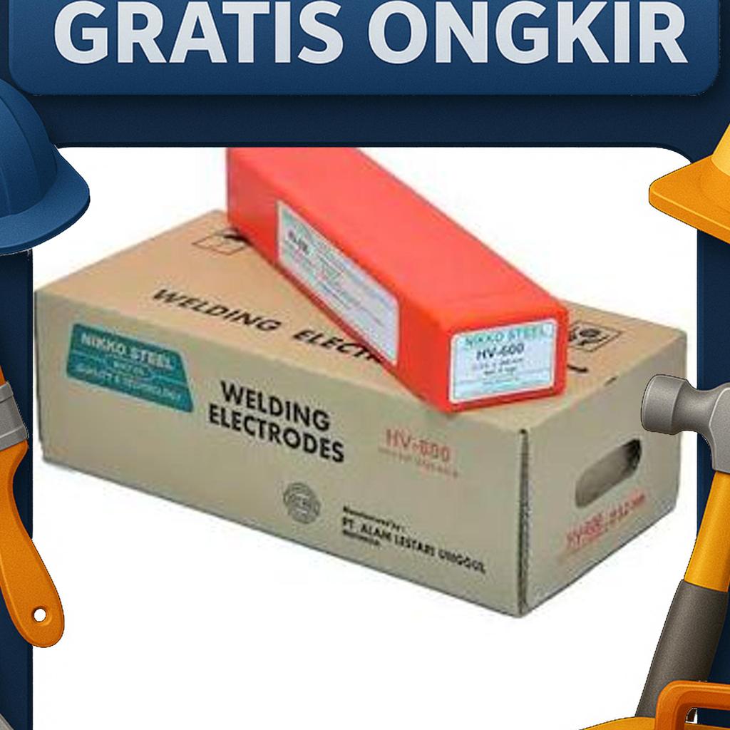 Kawat Las Nikko Steel Hv600 3,2Mm 4Mm Nikko Hv 600 3.2Mm 4Mm, 5 Kg