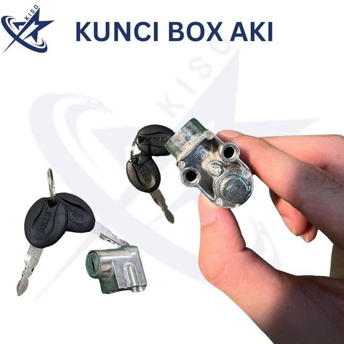 KISO 1 Set Kunci Tutup Box Aki Batrei Sepeda Listrik / Skuter Listrik / Sepeda Listrik Universal
