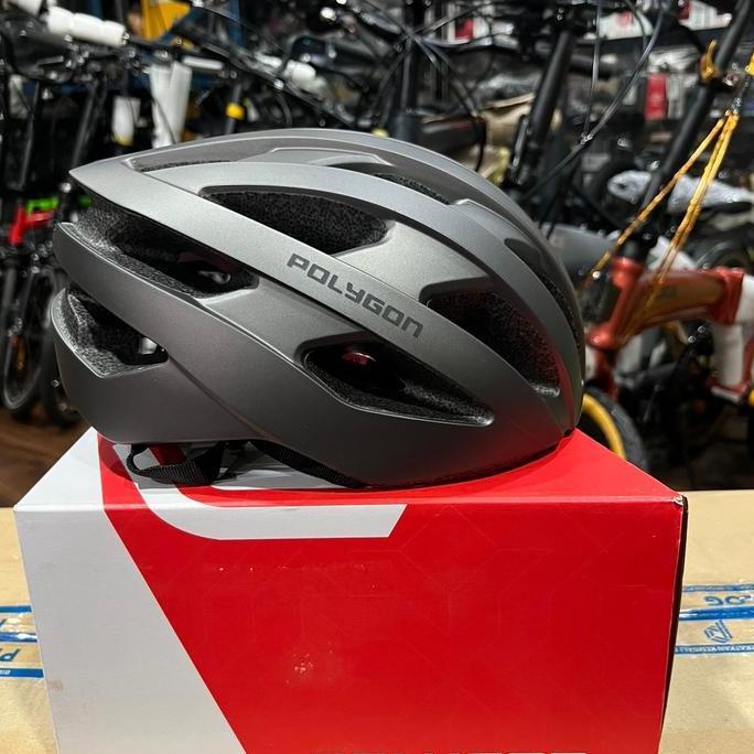 Helm Sepeda Balap Polygon Axel Uni