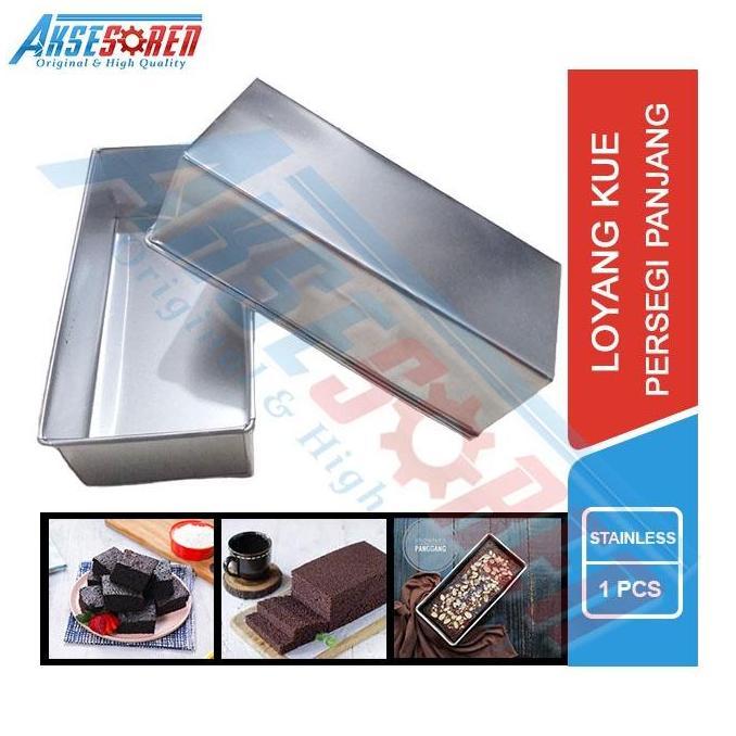Loyang Persegi Panjang Brownies / Loyang Brownies Panggang Kecil / Loyang Bolu Kukus Besar / Loyang 