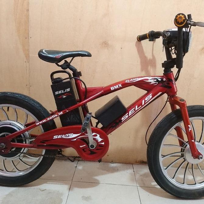 Sepeda Listrik BMX Selis UK 20 Inch  Tinggal Gas Poll