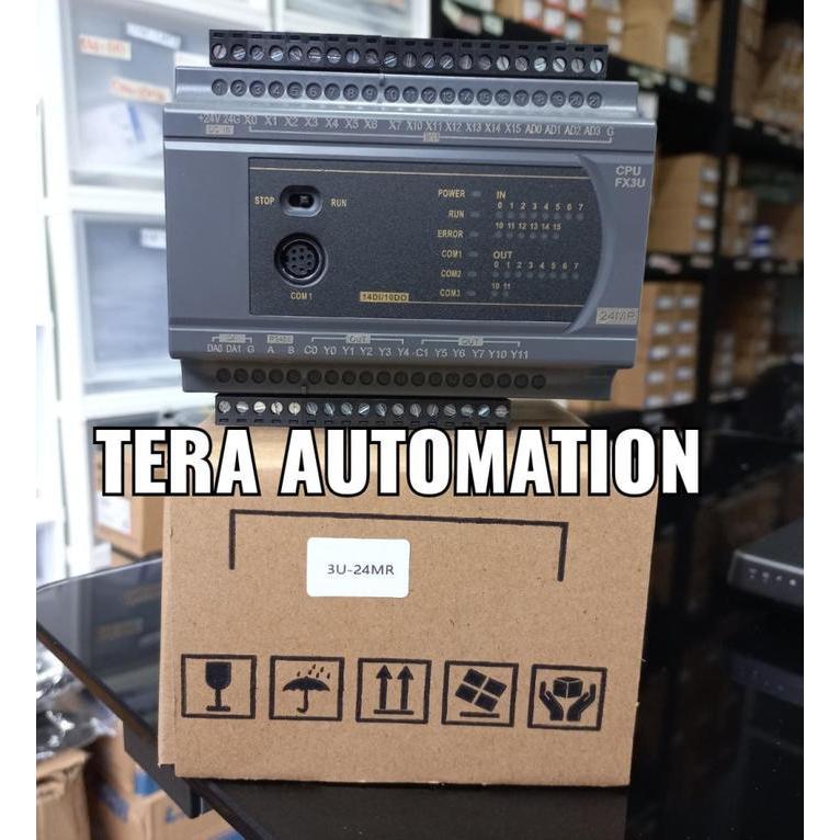 Plc Fx3U 24Mr Fx3U-24Mt Rs232 Rs485 24Vdc Plc Original Dan Terpercaya