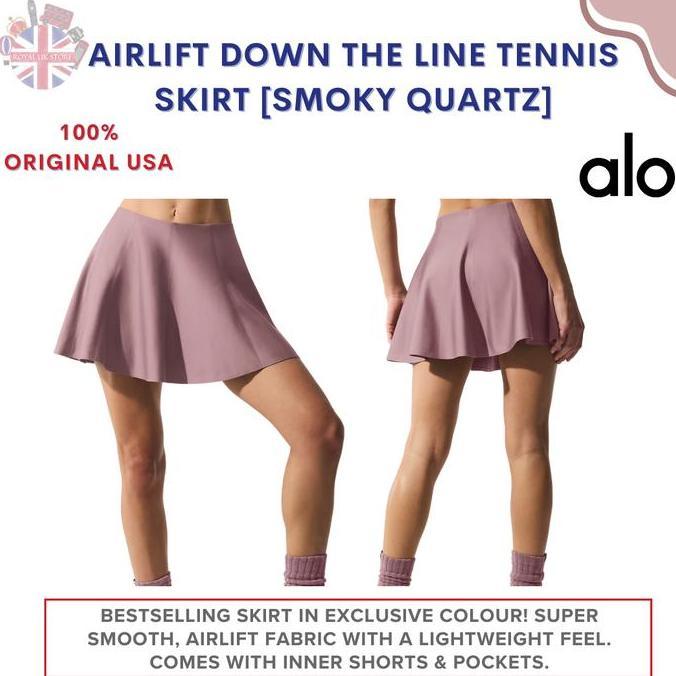 Alo Yoga Skirt /Rok Tennis/ Padel Alo[100% Original Alo USA] Terlaris