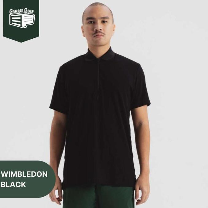 PALM Mens Polo Wimbledon Black Terlaris