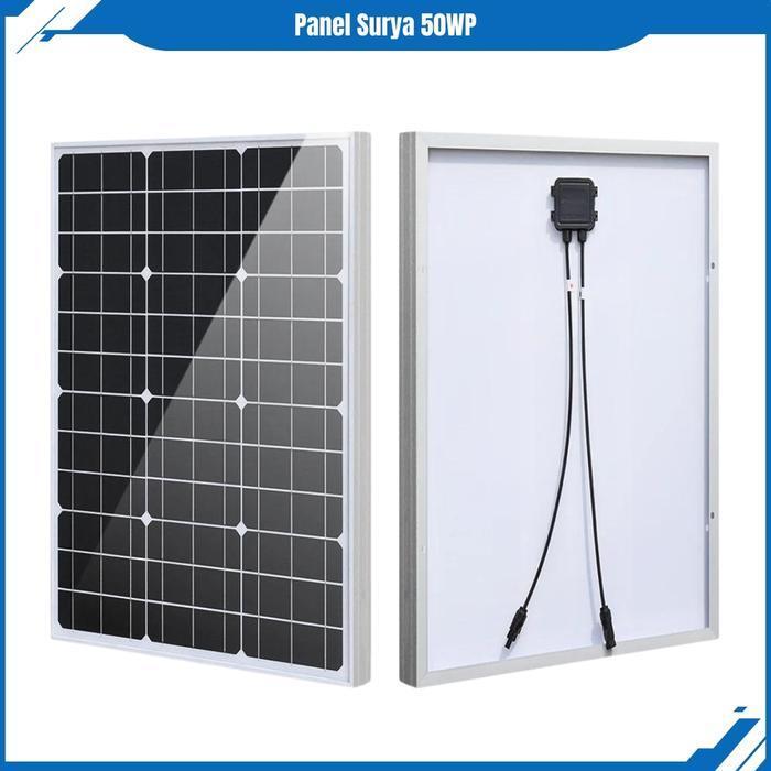 Solar Panel Solar Cell Panel Surya 50Wp Mono Shingled Power Lampu  Tenaga Original Dan Terpercaya