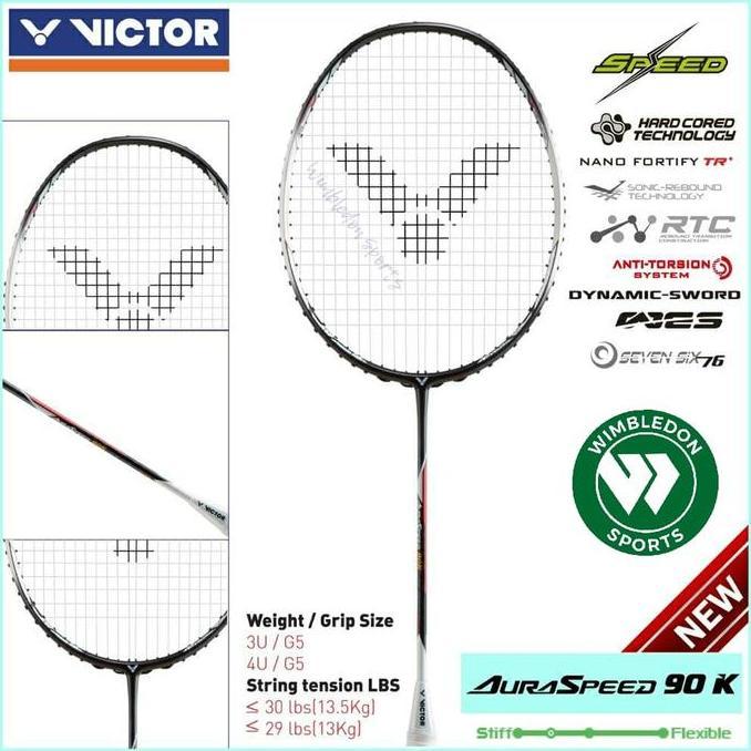 Raket Badminton Victor Aura Speed 90K /Raket Victor ARS 90K/ Auraspeed Terlaris