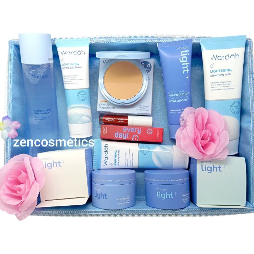 Wardah Paket Seserahan Lengkap/ Wardah Hantaran nikah / Paket Kosmetik Seserahan/ Parsel Wardah