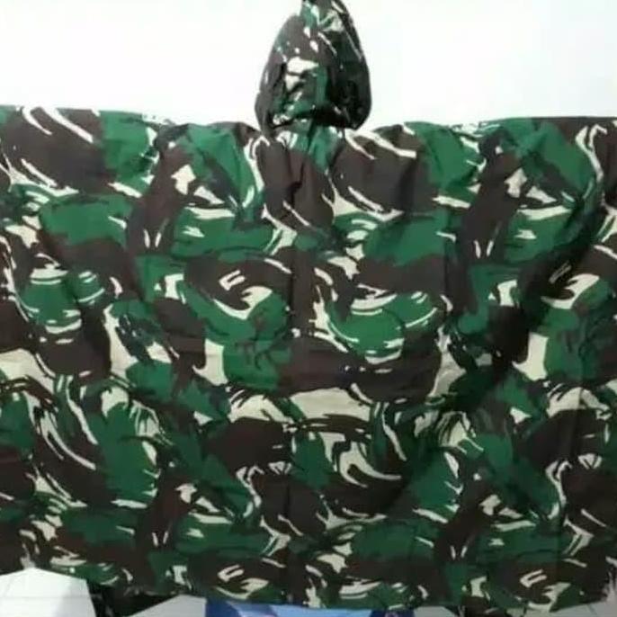 New- Ponco Loreng Model Jatah TNI Jas Hujan Loreng Model Jatah Bandung
