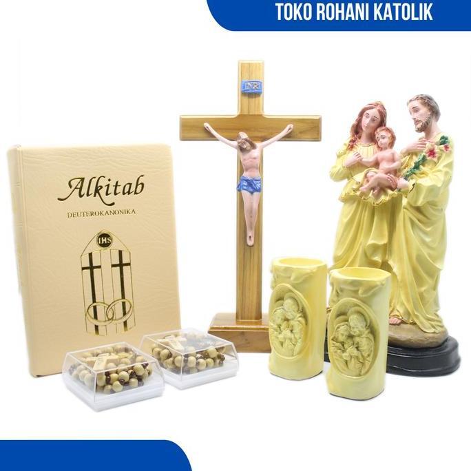 Terlaris Paket Wedding Katolik 25 Cm / Hantaran Pernikahan Katolik / Seserahan Pernikahan / Patung K