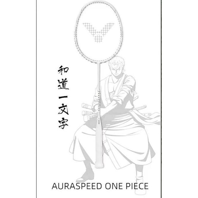 Raket Badminton VICTOR ONE PIECE WADO / AURASPEED ONE PIECE WHITE