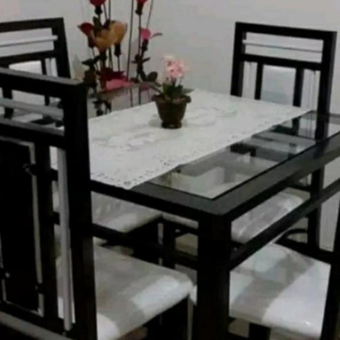 Terlaris Set Meja Makan Besi 4 Kursi Minimalis