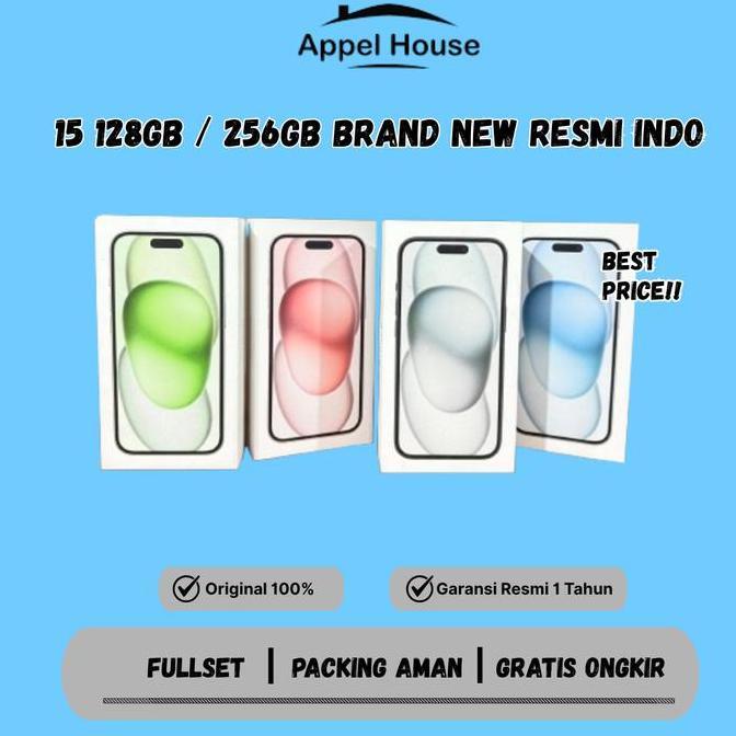 Terlaris [Appelhouse X Robibois] Iphone 15 128Gb Garansi Resmi Indo 1 Tahun Ibox Tam Gdn