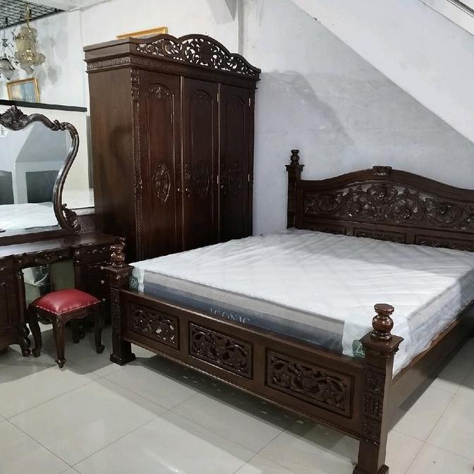 Terlaris Kamar Set Jati Jevara Rahawana - Furniture