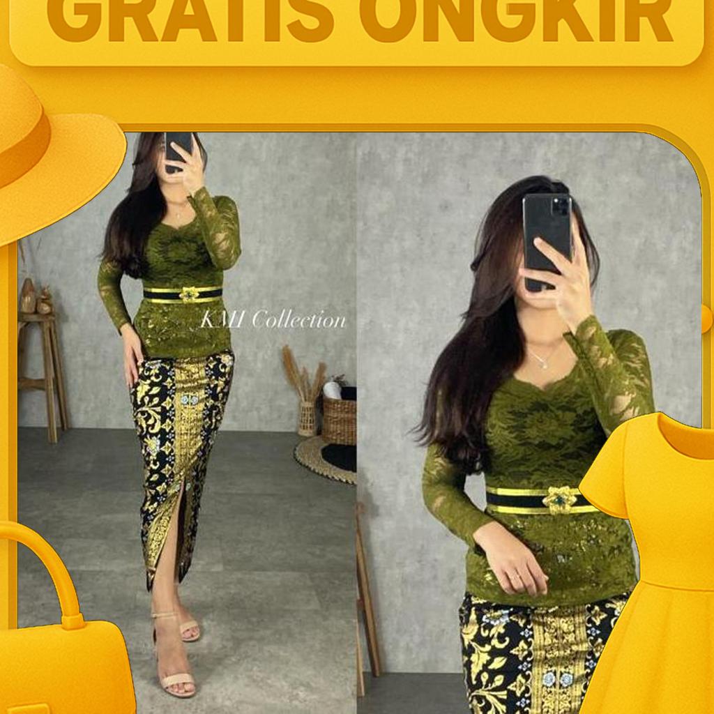Kebaya Bali Set / Kebaya Modern / Kebaya Tile Stik / Kebaya Wisuda