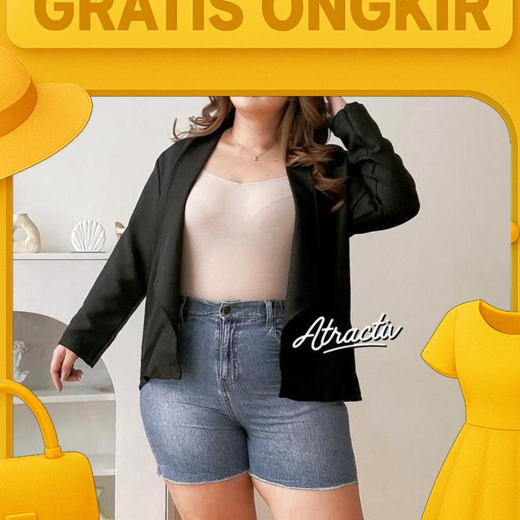 Atractiv Blazer Layer Blazer Formal Jumbo Ld120 Ld135 Ld142 Outer Tebal Wanita Jas Kantor