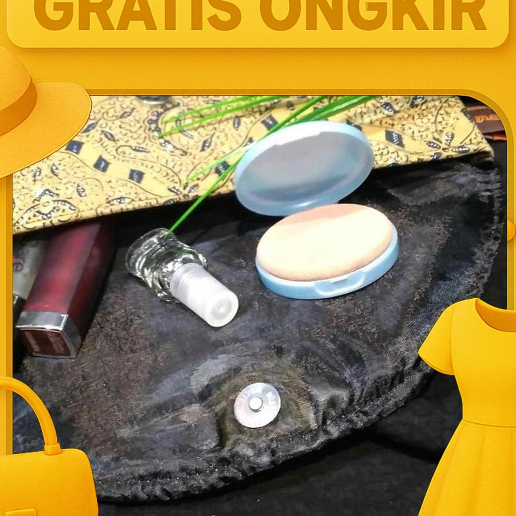 Clutch Batik Lawasan Anyaman Pandan Dompet Tas Gift Khas Indonesia 022