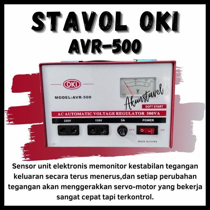 NEW Stavolt OKI AVR/SVC-500VA - Stabilizer Listrik OKI 500 Watt