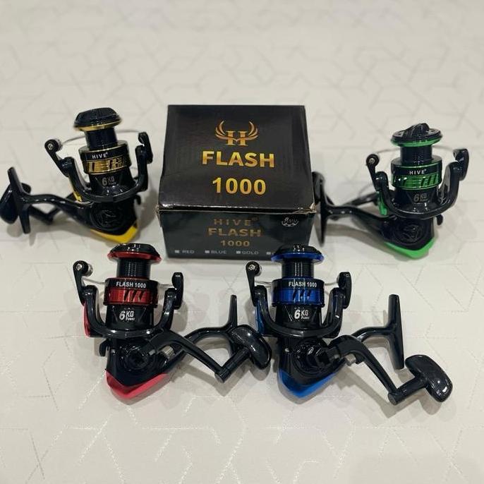Reel Pancing Hive Flash Ii Series 8Bb Spool Metal Aluminium Bonus Senar Katrol Kerekan Alat Pancing 