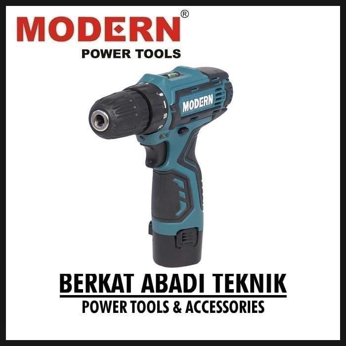 Modern M-12V Bor Cordless Drill Baterai Tangan Charger Cas M12V Mesin Original Dan Terpercaya