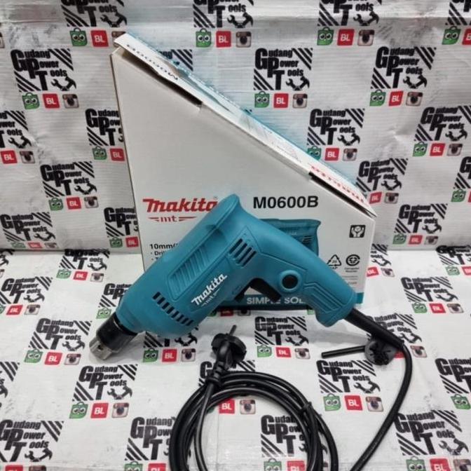 Mesin Bor Besi Kayu Tangan 10mm Mesin Bor Tangan Listrik Maktec MT 60