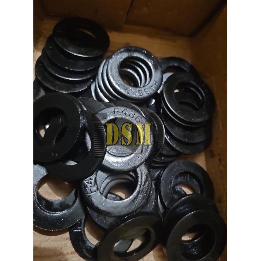 ASTM F 436 / Ring Plat Baja Hitam 1/2" / Flat Washer Plated M12 Black Steel F436
