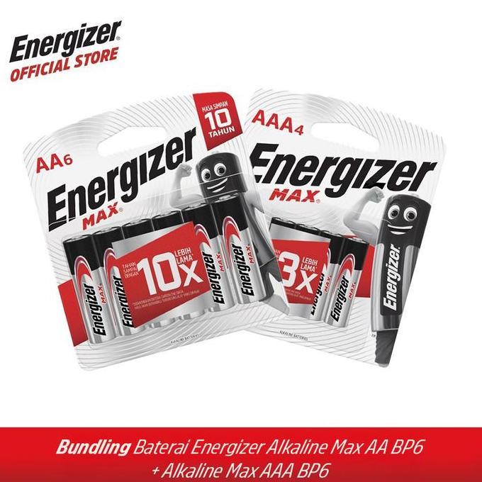 kikivalesta - Bundling Energizer Max AA BP6 + Energizer Max AAA BP6