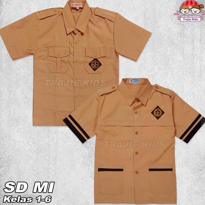 Seragam SD Siaga Lengan Pendek Seragam Sekolah SD Seragam Sekolah Seragam Pramuka / Seragam Sekolah 