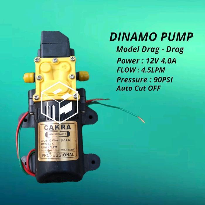 Pompa Air Dc 12V / Dinamo Pompa Pump Assy Sprayer / Cuci Mobil Motor Ac / Semprot Hama Elektrik 2 In