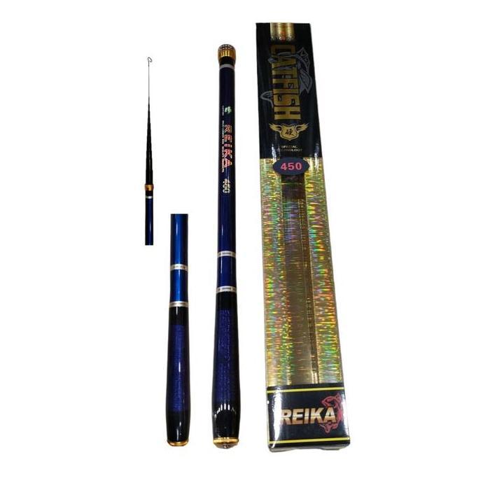 TEGEK CARBON CATFISH REIKA RUAS PENDEK 450CM