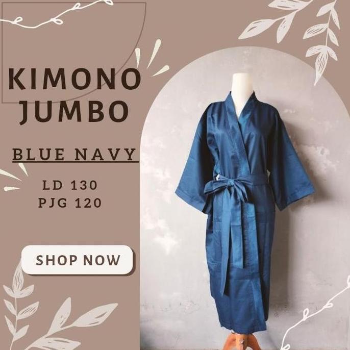 Kimono Jumbo Katun Polos Premium Baju Tidur Pria Wanita