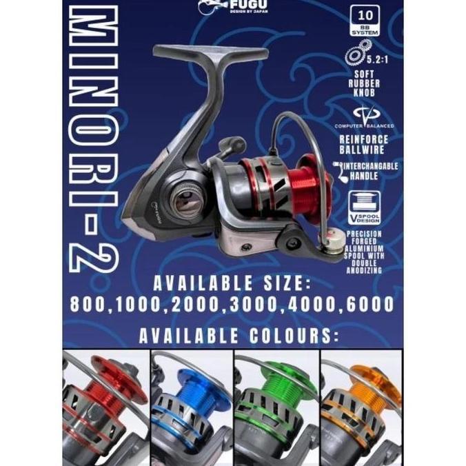 Reel Pancing Fugu MINORI II 800 1000 2000 3000 4000 6000