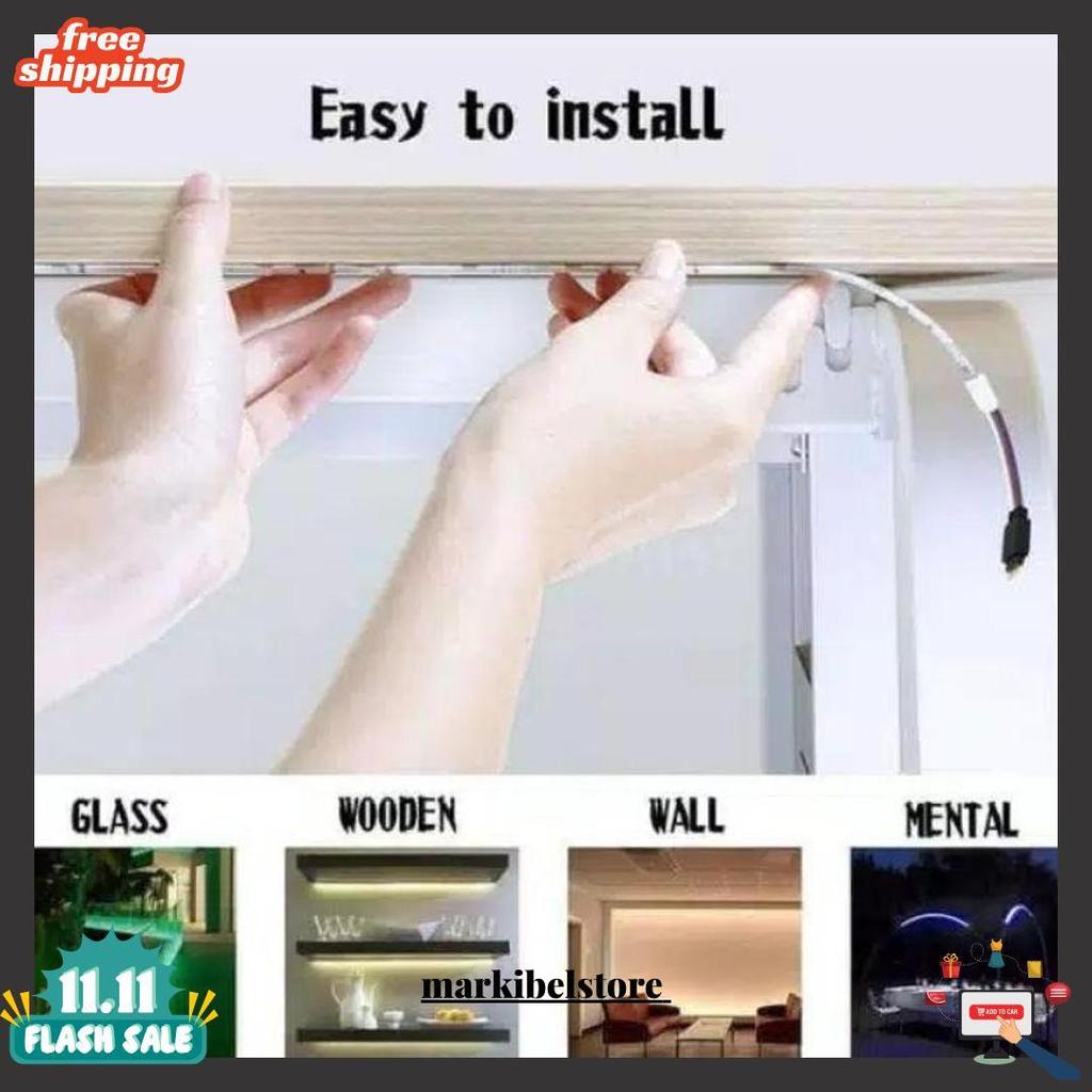 [3528 10M] Lampu Led Strip Rgb 16 Warna Remote Tiktok Warna Warni Lampu Kamar Dinding Bisa Cod