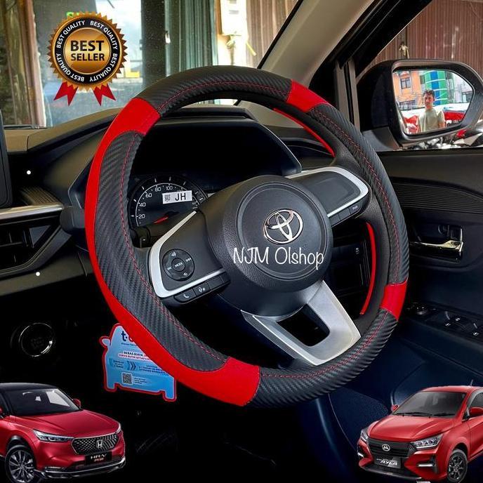 Sarung Stir Mobil Agya - Ayla / Cover Stir Mobil Brio Satya - Brio RS