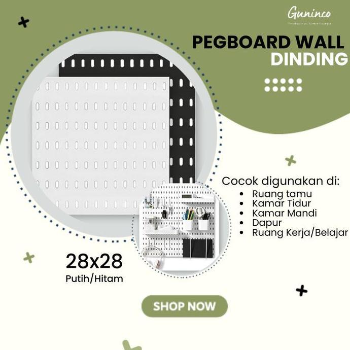 {GUNINCO} Pegboard Wall Organizer Aksesoris Dekorasi Dinding Tempel / Pegboard Dekorasi Dinding Temp