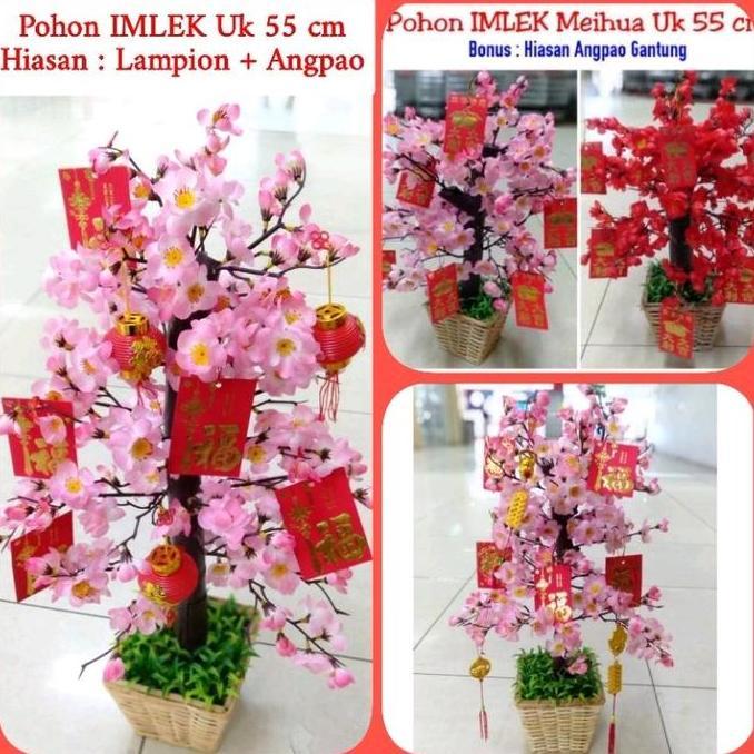 pohon imlek meihua angpao sakura 55cm