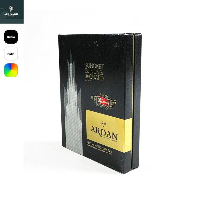 Terjangkau Ardan Sarung Songket Sgj Sgg Motif Gunung Premium Hitam Putih Warna Batik Katun Gold Eleg