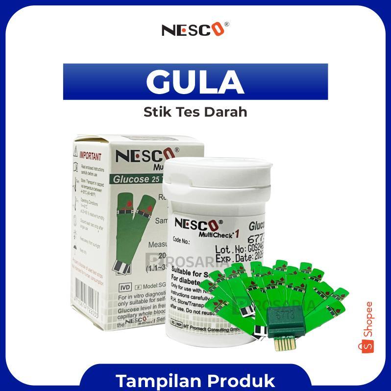 Strip Gula Darah Nesco Stik Gcu Glucose Tes Gula Darah Trending