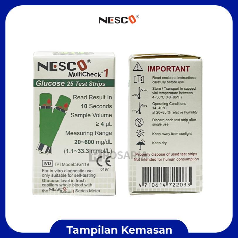 Strip Gula Darah Nesco Stik Gcu Glucose Tes Gula Darah Viral