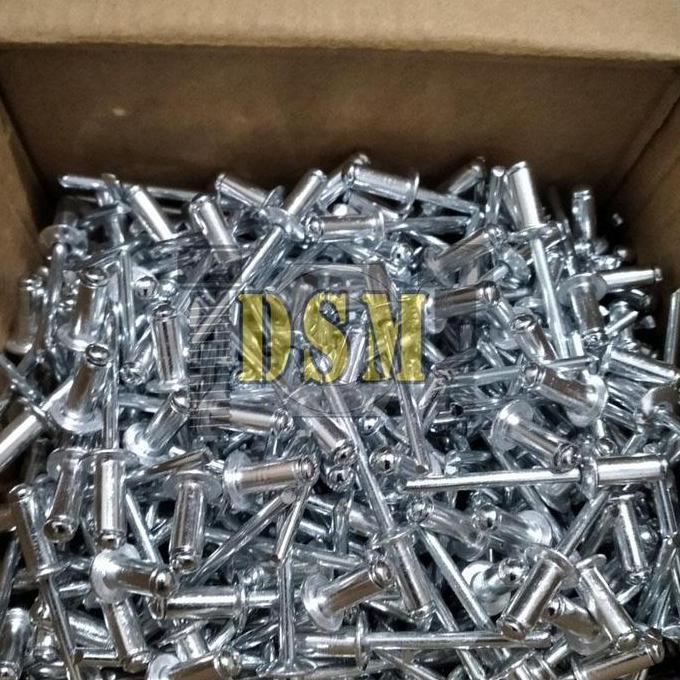 (100 PCS) Paku Rivet 4.8 MM / Blind Rivet 4,8x11 KODE 640 / Paku Klip Sambungan