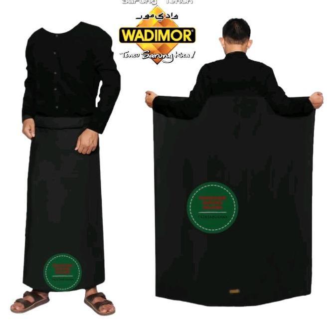 Terjangkau Sarung Wadimor Dewasa Original Hitam Polos Garis Kain Katun Kotak Motif Muslim Muda Cokla