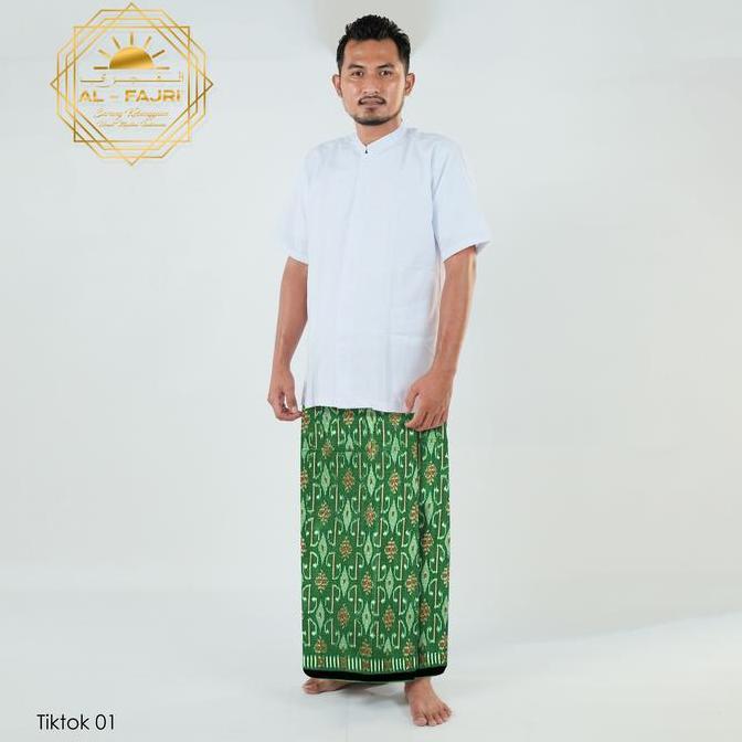 Terjangkau Sarung Goyor Al Fajri Tenun Original Hijau Muda Pupus