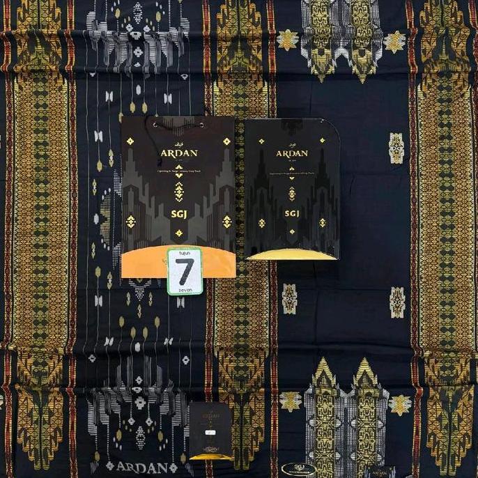 Terjangkau Sarung Ardan Sgj Gold   Motif Jacquard