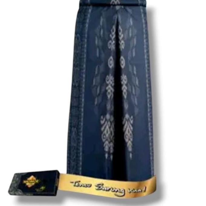 Spesial Kain Sarung Wadimor Untuk Dewasa Motif Tumpal Kembang Terlaris Ecer Dan Gerosir Muslim Biru 
