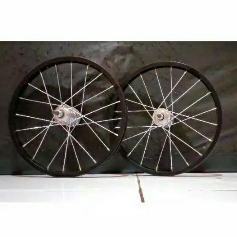 velg sepeda bmx 16 inch atau velg sepada 16in blakang sudah dirakit dan disetel jari2